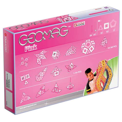 Geomag Geomag 342 Pink Magnetic Construction Set (68-Piece) 1