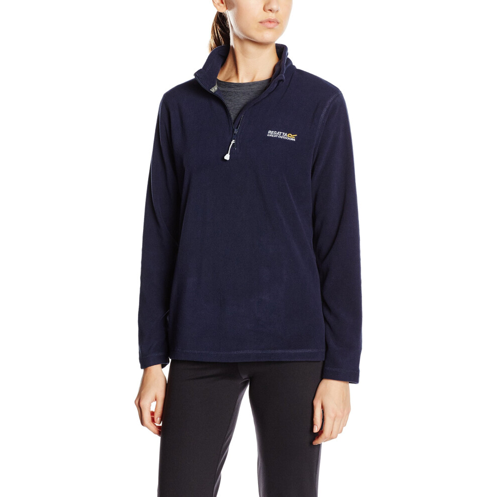 Regatta Women's Sweethart Lightweight Half Zip Fleece Sweatshirt in Dark Navy | Size: 16 - Image 8