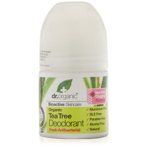 Dr Organic Tea Tree Deodorant Roll On 50ml