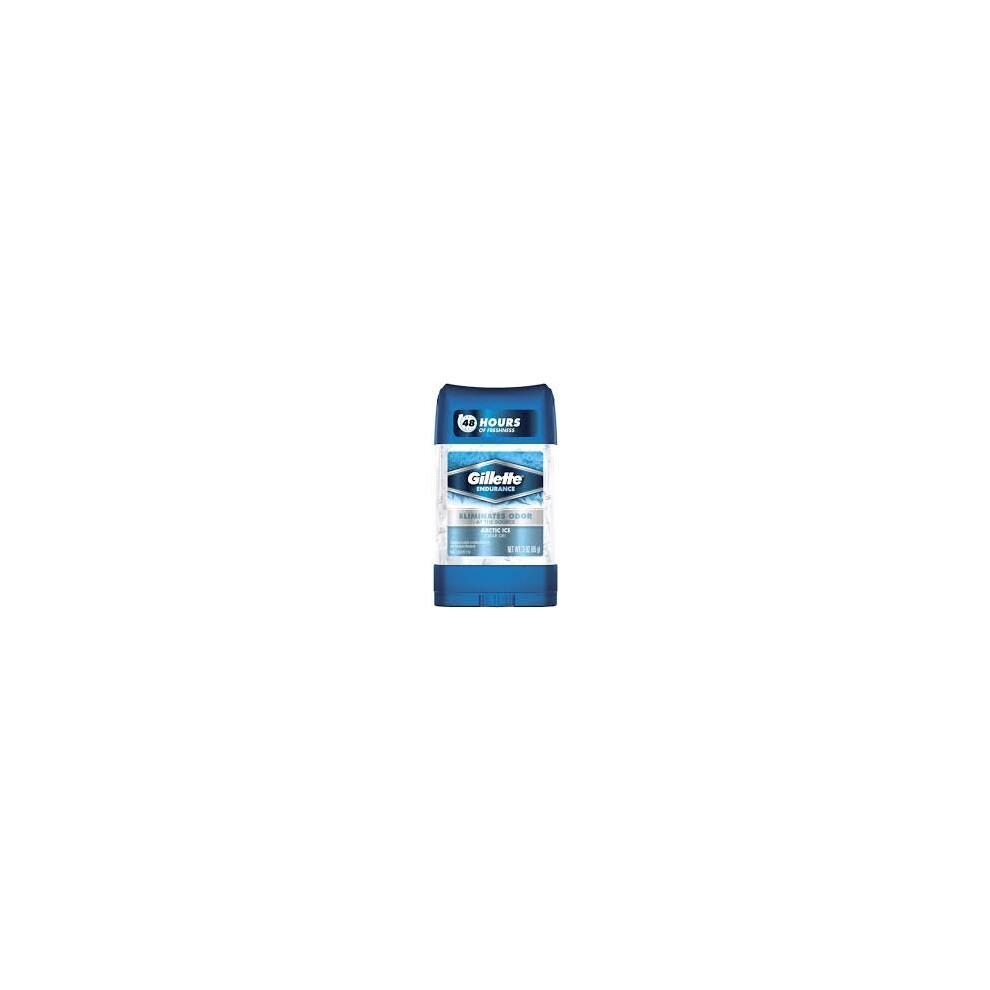 2 X Gillette Endurance Antiperspirant Clear Gel 70ml Arctic Ice