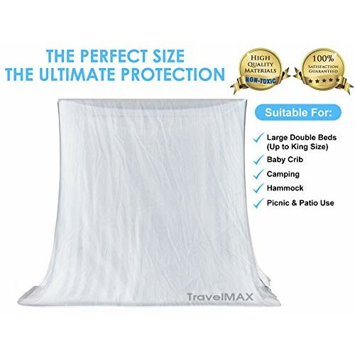 TravelMAX Double Mosquito Box Net Travel Double Bed Rectangular Boxnet by TigerZilla 1