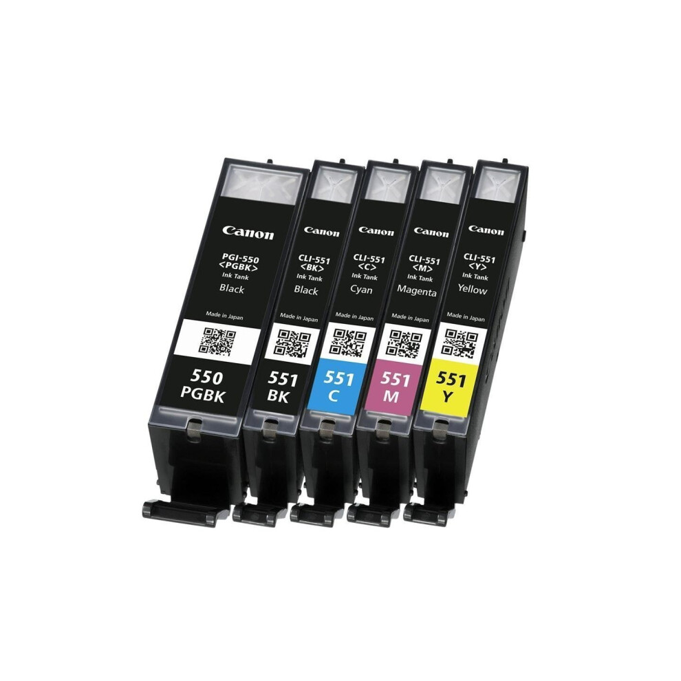 Canon PGI550 CLI551 (10) Ink Cartridge - Black (Pack of 5)