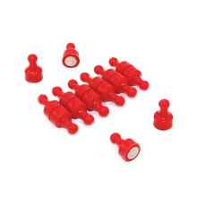 Magnet Expert  Red Skittle Magnet - Office & Fridge ( 12mm dia x 21mm tall ) ( Pack of 12 )