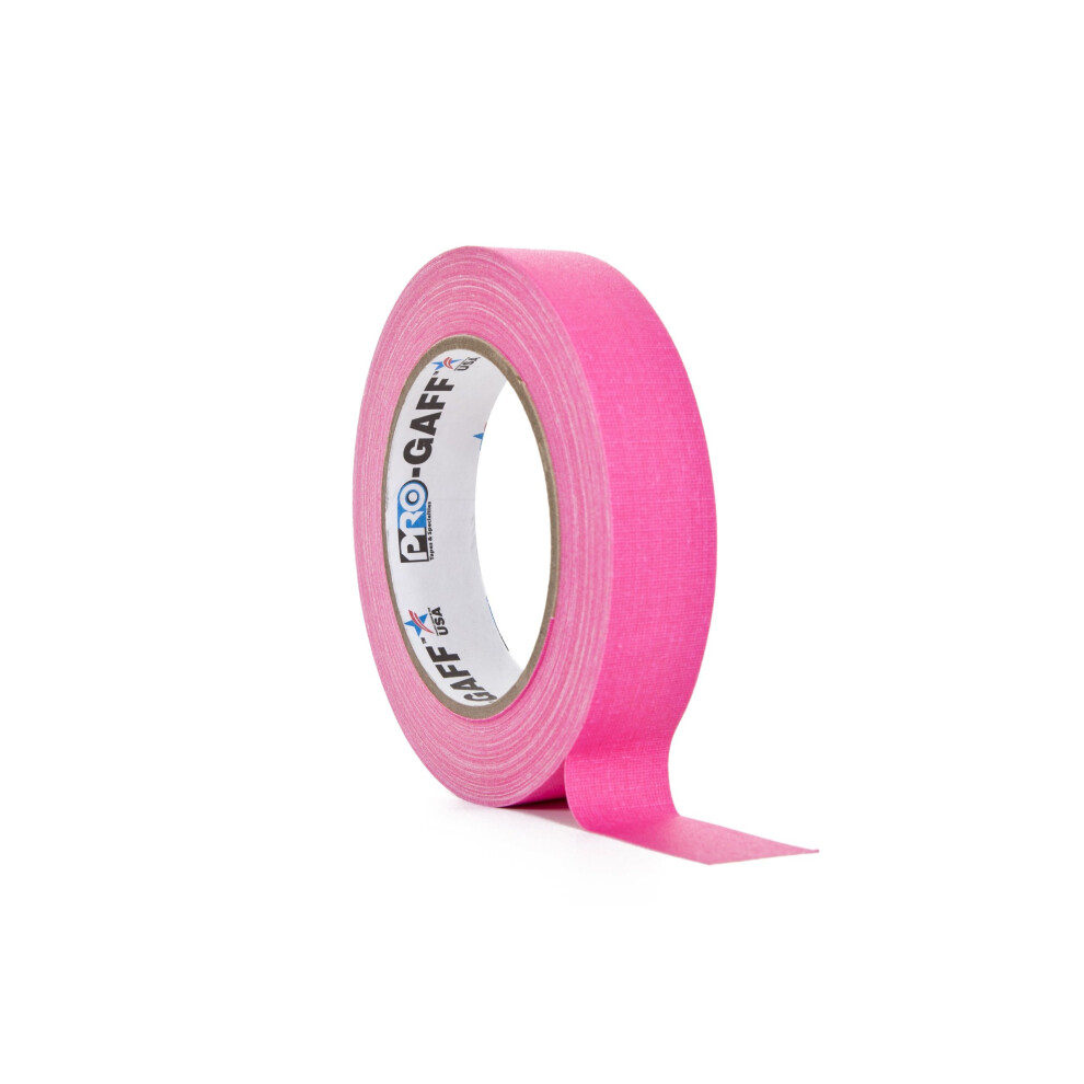 Protapes/Permacel 24Mmx25 Yard Fluorescent Gaffer Cloth Tape - Pink 610696029102