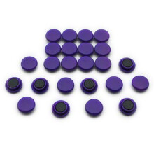 Magnet Experts F4M20-PURPLE-1 Small Notice Board/Planning Magnets, Purple