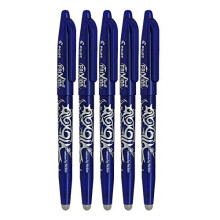 Pilot Frixion Erasable Rollerball Pen Set (Pack of 5) - Blue
