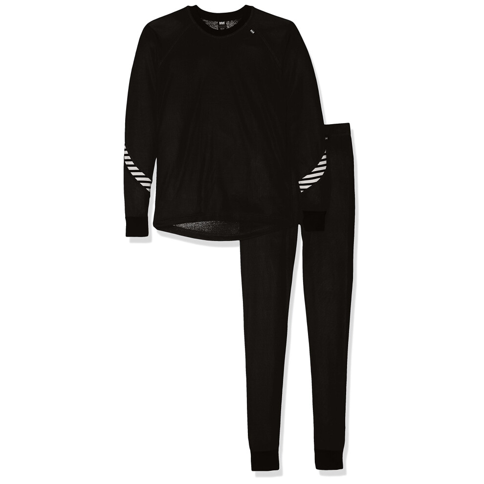 Helly Hansen Junior HH Dry Set Baselayer Set - Black, Size 14 Years
