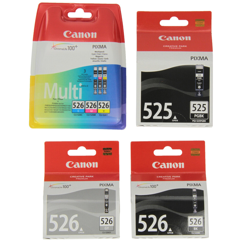 Canon PGI525-CLI526 Ink Cartridge (Pack of 6)