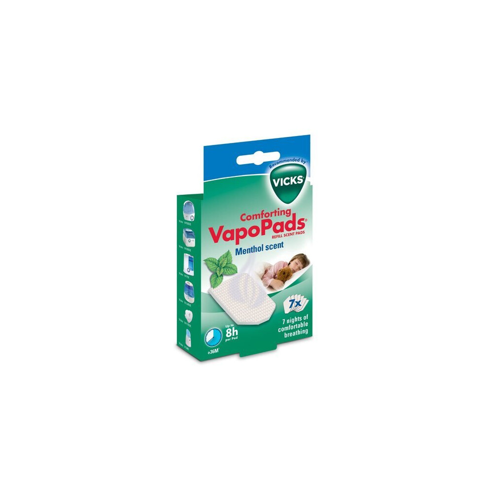 Vicks VapoPads Menthol - 7 Scented pads with essential oils , VH7