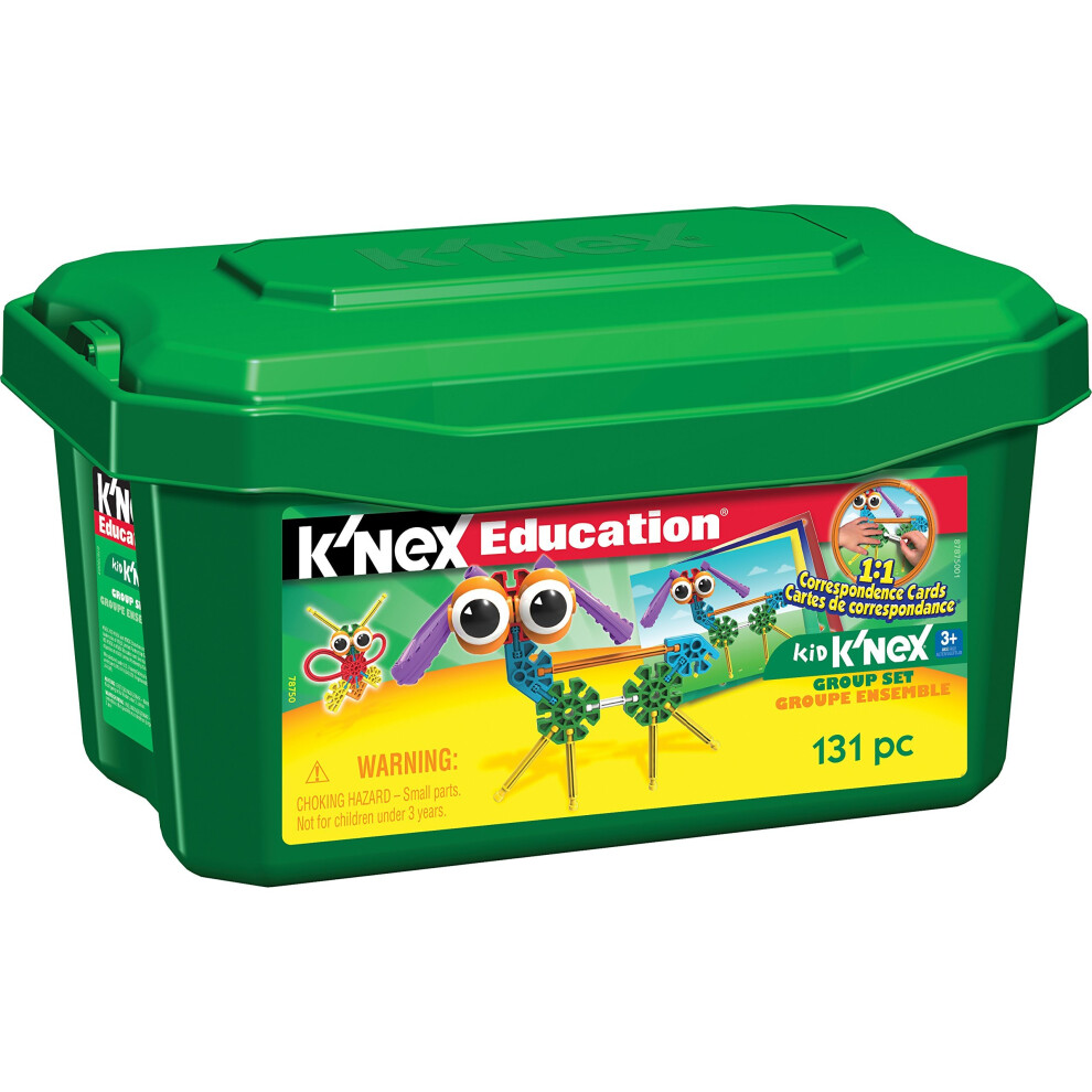 K'NEX Education Kid K'NEX Group Building Set fro Ages 3+ Preschool Educational Toy, 131 Pieces