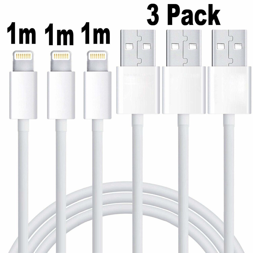 Emmabin 1M Iphone Cable [3-Pack] Lightning Cable Usb Iphone Lightning Cord For Iphone 6S Plus 6 Plus 7 Plus 5 5S 5C Se, Ipad Pro Air, Ipad Mini 2 3...