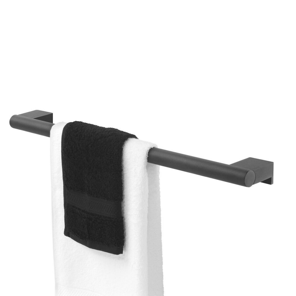 Tiger Bathroom Towel Rail Hanger Bold Matt Black Wall-mounted Stainless steel