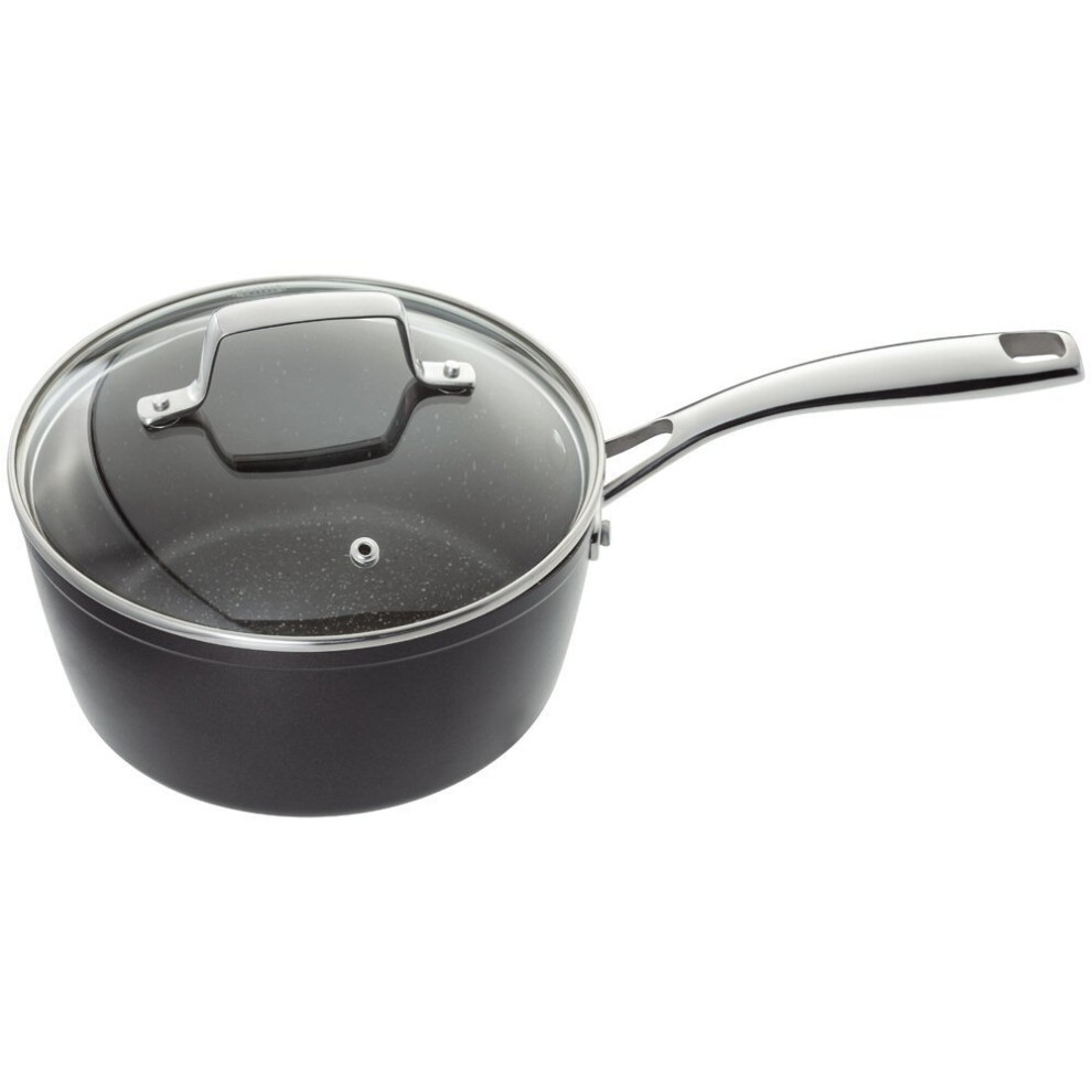 Stellar Rocktanium Stone Quartz Induction 16Cm Saucepan Pan Lifetime Guarantee