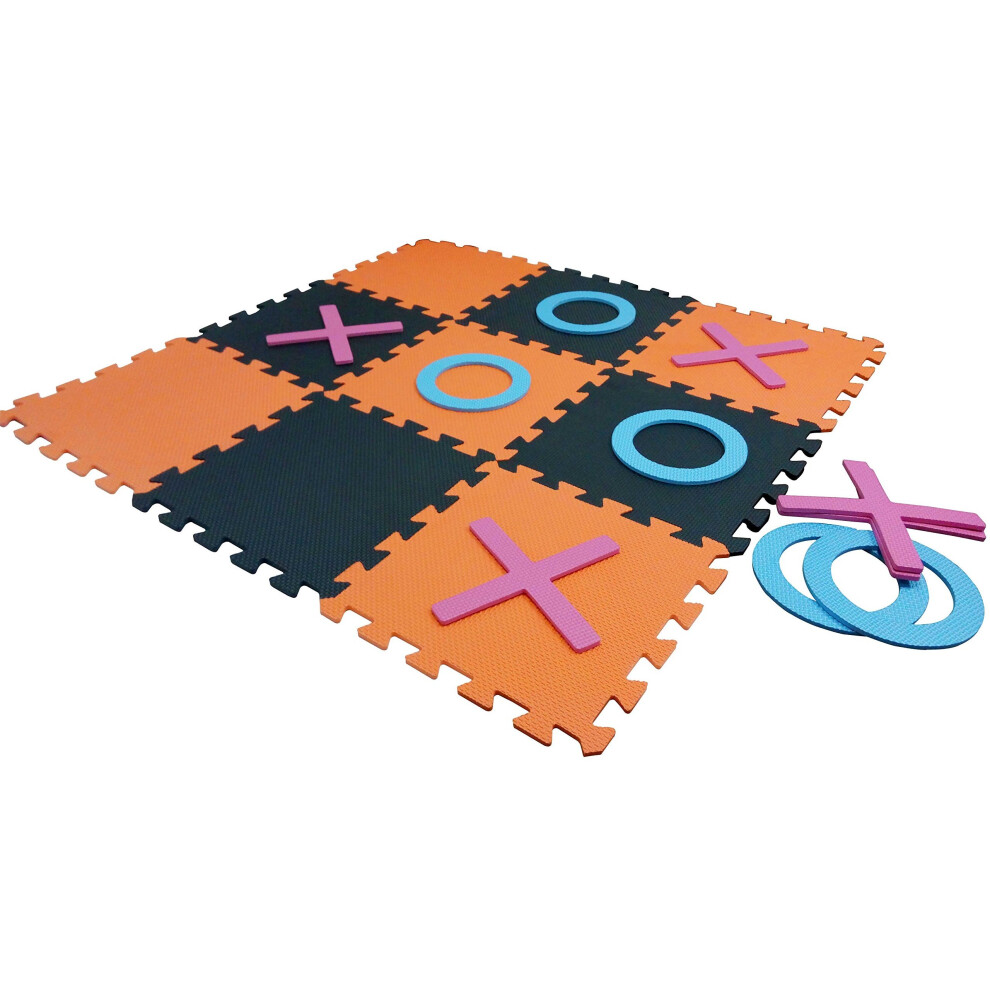 Quickdraw Giant Noughts And Crosses Indoors & Outdoors Family Garden Game Eva Foam Floor Mat