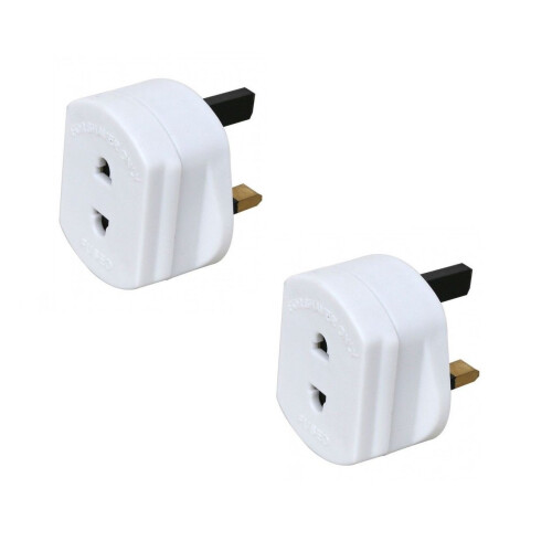 Toothbrush adaptor plug uk charger shaver socket 2 pin to 3 pin