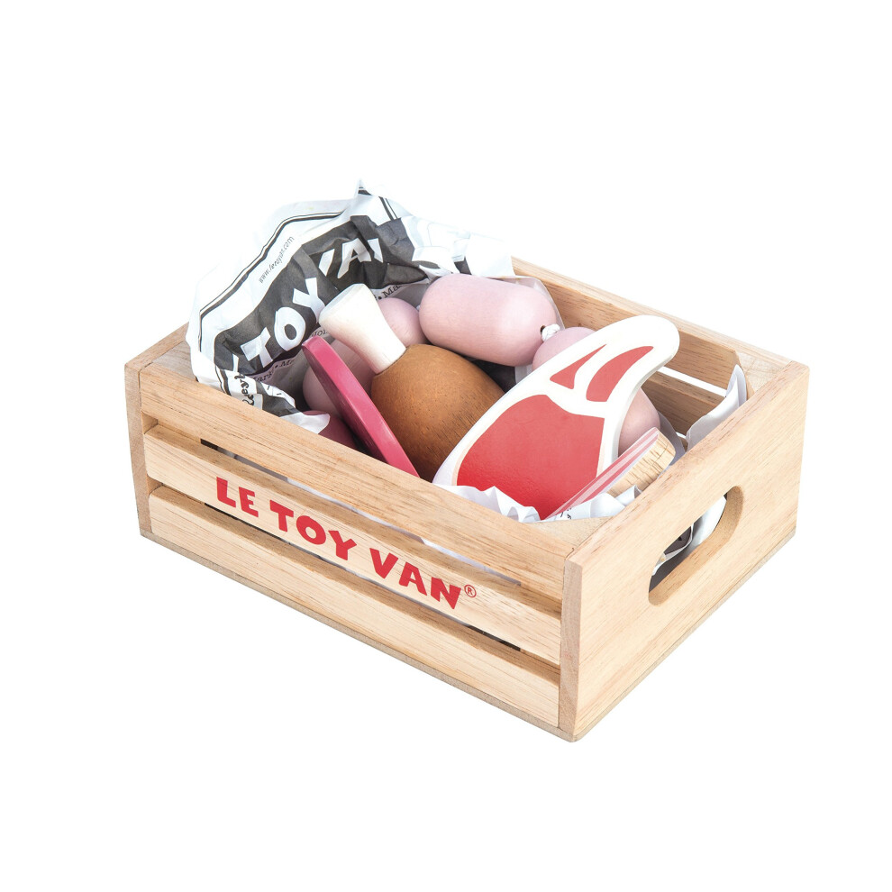 Le Toy Van Honeybake Wooden Market Meat Crate