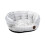 Petface Plush Oval Dog Bed, Medium, White 1