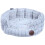 Petface Plush Oval Dog Bed, Medium, White 2