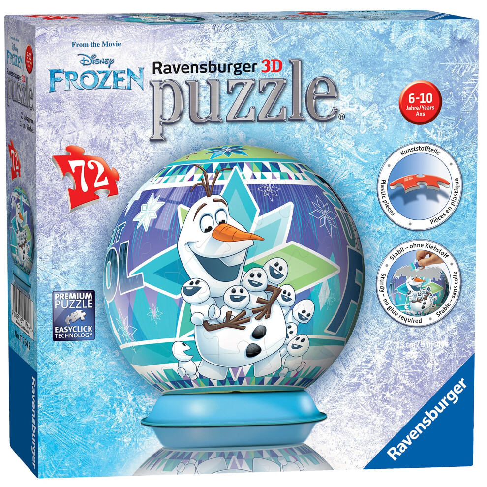 Ravensburger Disney Frozen, 72pc 3D Jigsaw Puzzle