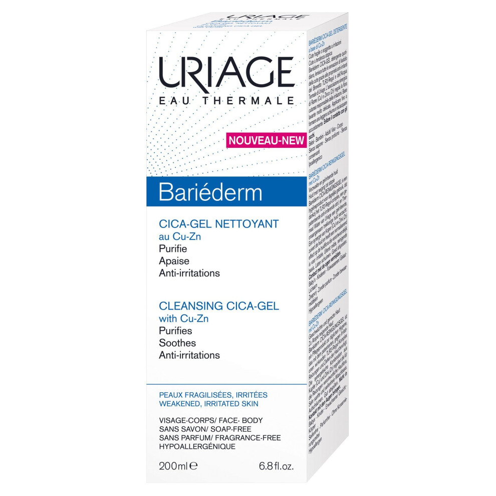 Uriage Bariederm By Eau Thermale Cleansing Cica-Gel 200Ml