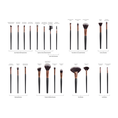 Rio Professional Cosmetic Make Up Brush Set - 24-Piece 2