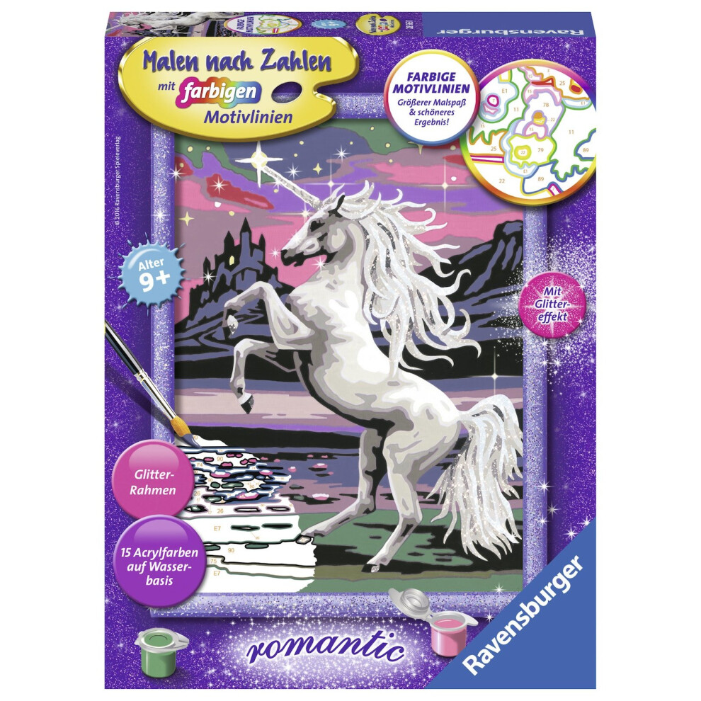 Ravensburger 285631 "Magical Unicorn Painting By Numbers Set