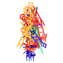 WIJbiedenwatJIJwilt Stoelen en ladders Familiespel - Stapelbalansspel. 44 individuele stukken