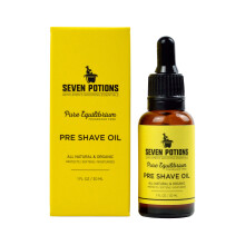 Pre Shave Oil For Men 30 ml All Natural, Organic, Vegan. For Sensitive Skin, Prevents Irritation. A Close Shave With A Premium Shave Oil. Reduces...