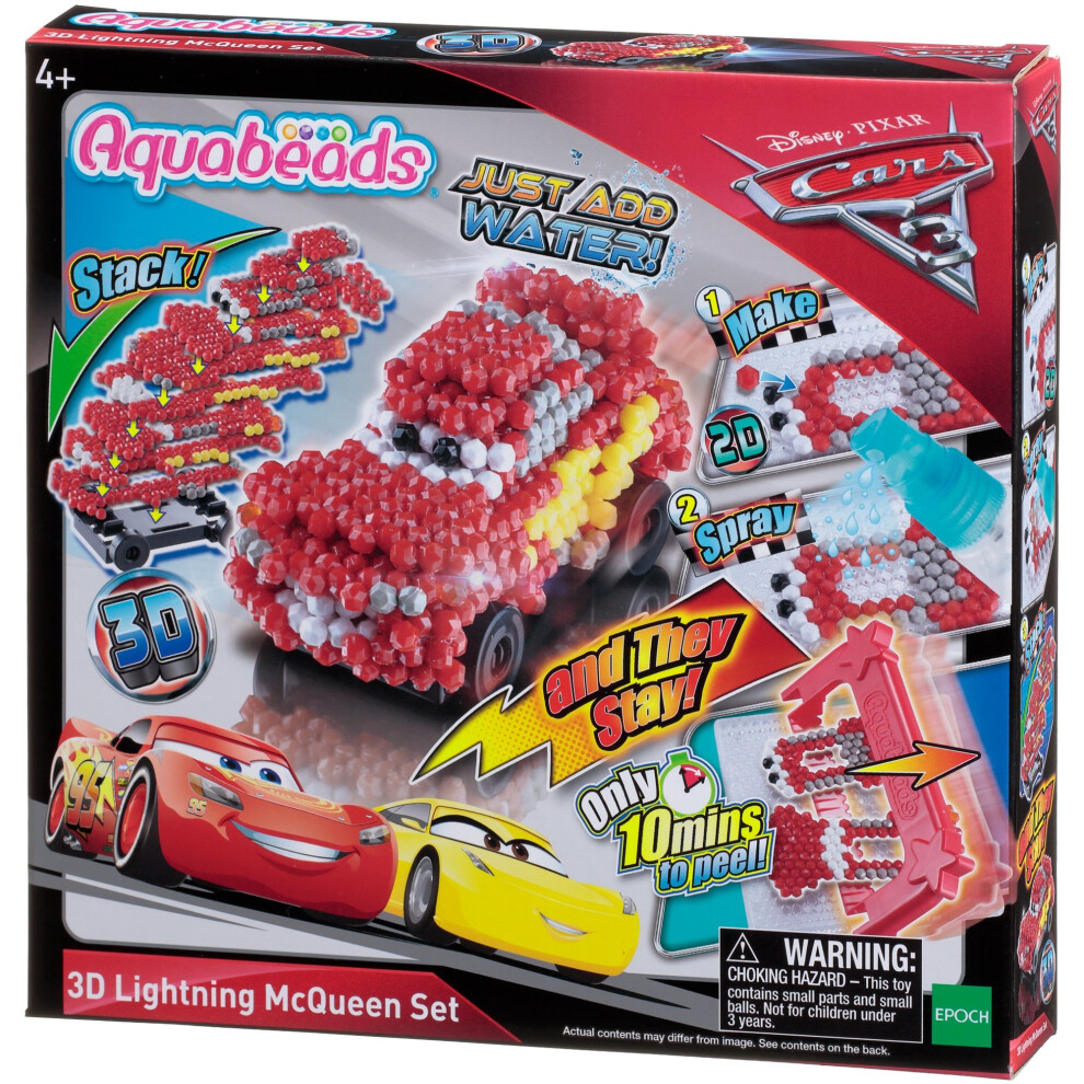 Aquabeads 30198 Disney Cars 3 3D Lightning McQueen Set