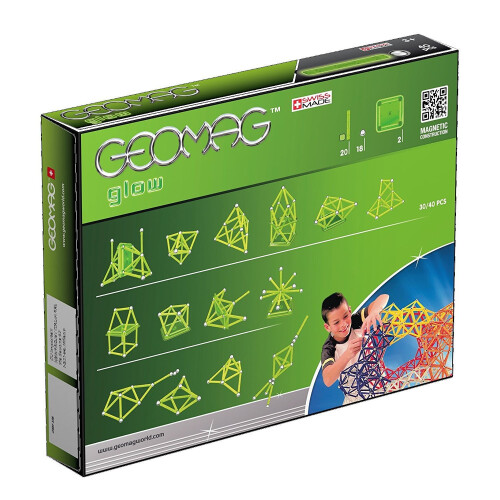 Geomag Geomag 330 Glow Magnetic Construction Set (40-Piece) 2