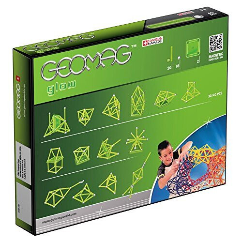 Geomag Geomag 330 Glow Magnetic Construction Set (40-Piece) 1
