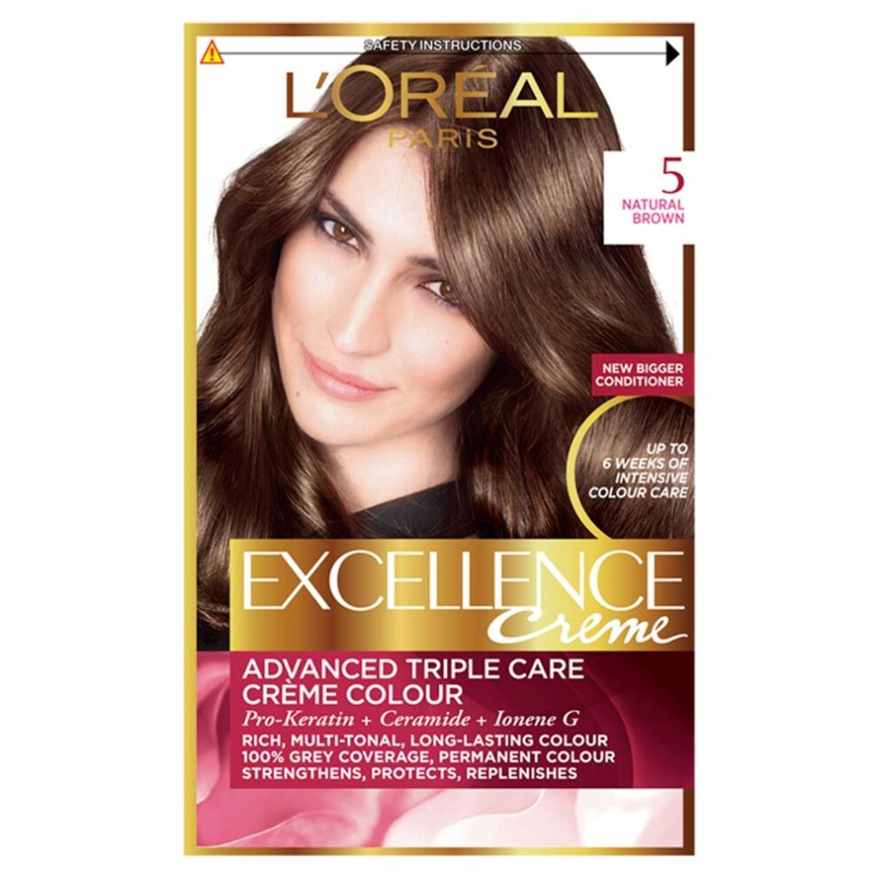 L'Oreal Excellence Permanent Hair Colour Number 5 Natural Brown