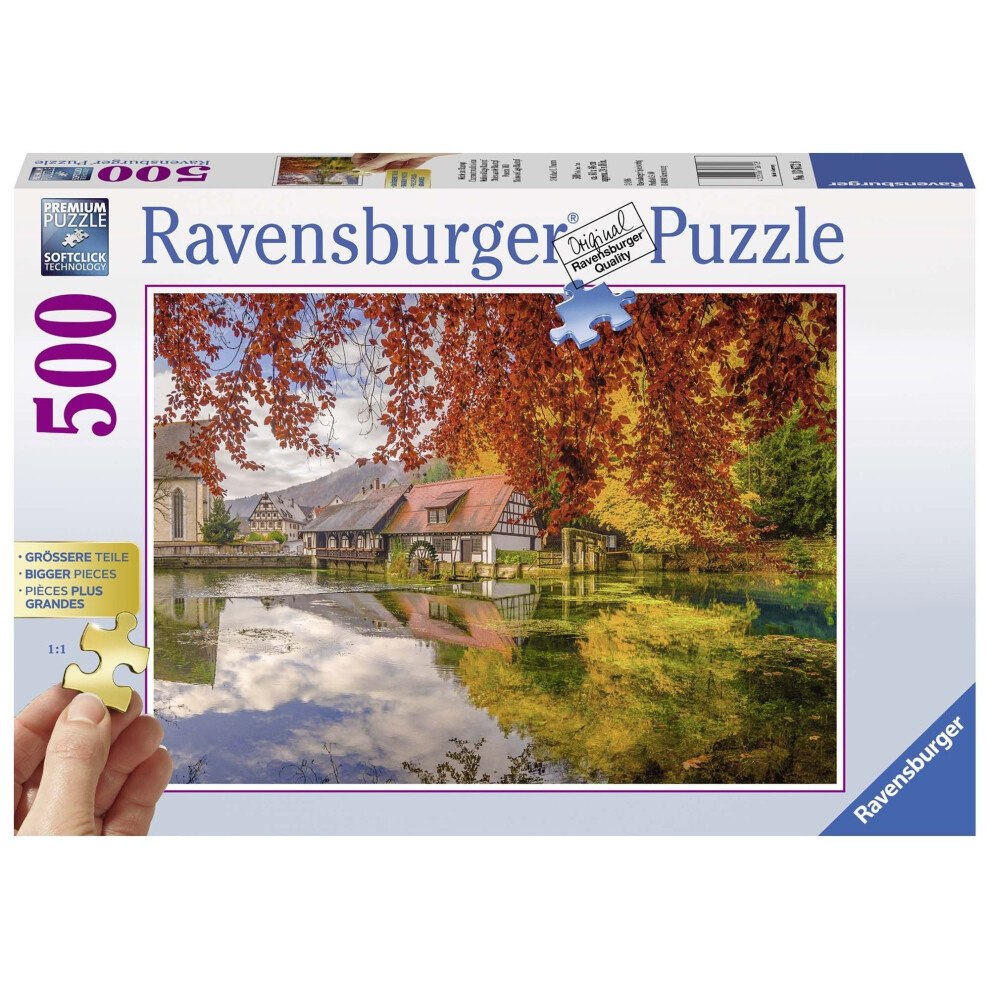 Ravensburger 13672ÃÂ Ã¢â¬âÃÂ Mill on the Blue Pot Jigsaw Puzzle 500ÃÂ Pieces Gold Edition