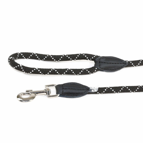 Julius-K9, 20200-IDC, IDC String Leash, 12 mm x 2 m, Fluorescent Black 1