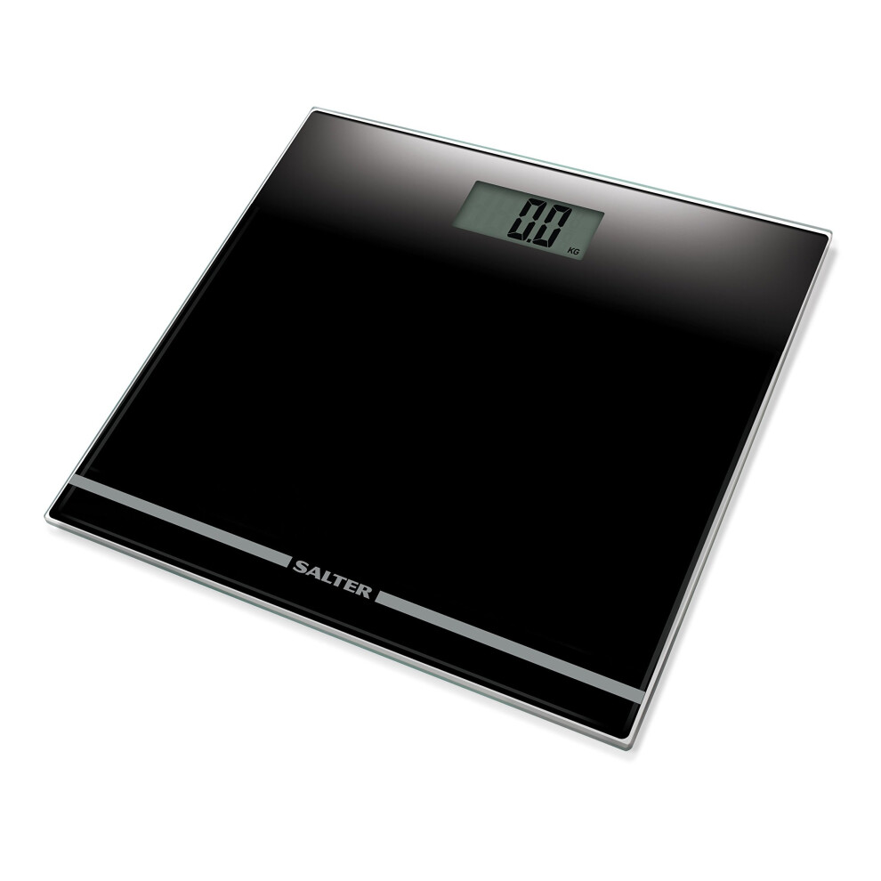 Salter Large Display Digital Bathroom Scales, Easy Read Electronic Scale for Accurate Body Weighing Glass Ultra Slim Platform, Measure Weight in kg...