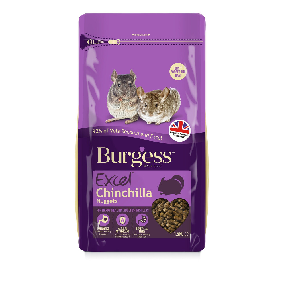 Burgess Excel Chinchilla Nuggets  1.5kg