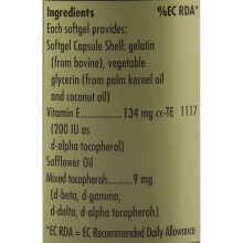 Solgar Vitamin E 134 mg  (200 IU) Softgels - Pack of 250