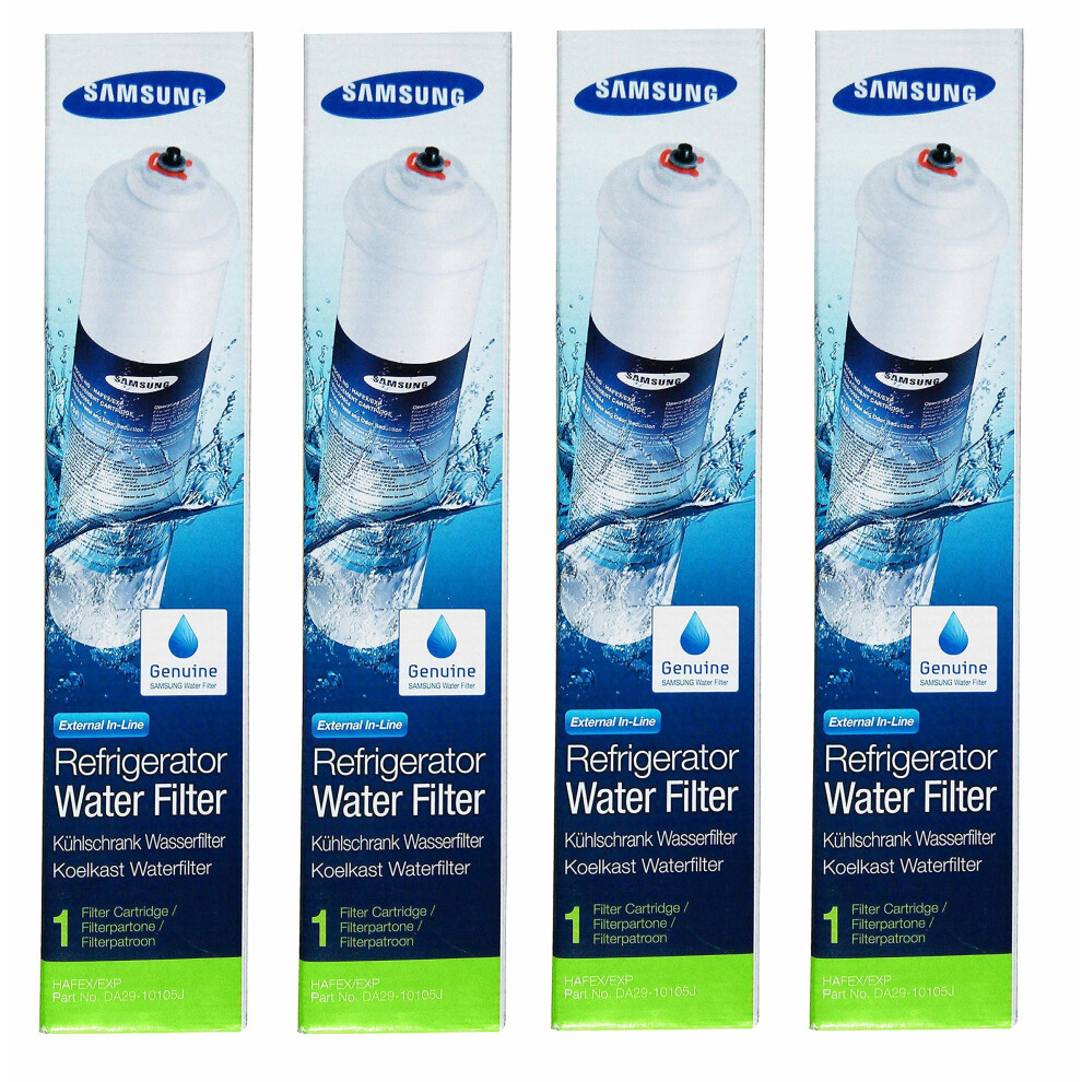 4x Samsung DA29-10105J Fridge Freezer Water Filter Cartridge