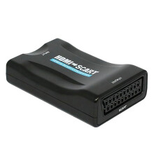 BW HDMI to SCART Composite Video Converter Stereo Audio Adapter SKY HD Blu-Ray (HDMI to SCART)