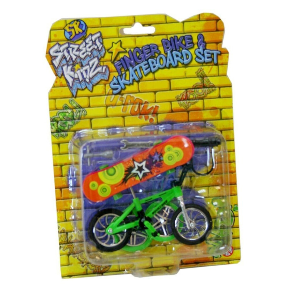 STREET KIDZ Finger BMX Bike and Skateboard Set