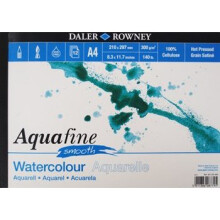 Daler Rowney Aquafine acquarello per artisti SMOOTH pad A3 pressato a caldo
