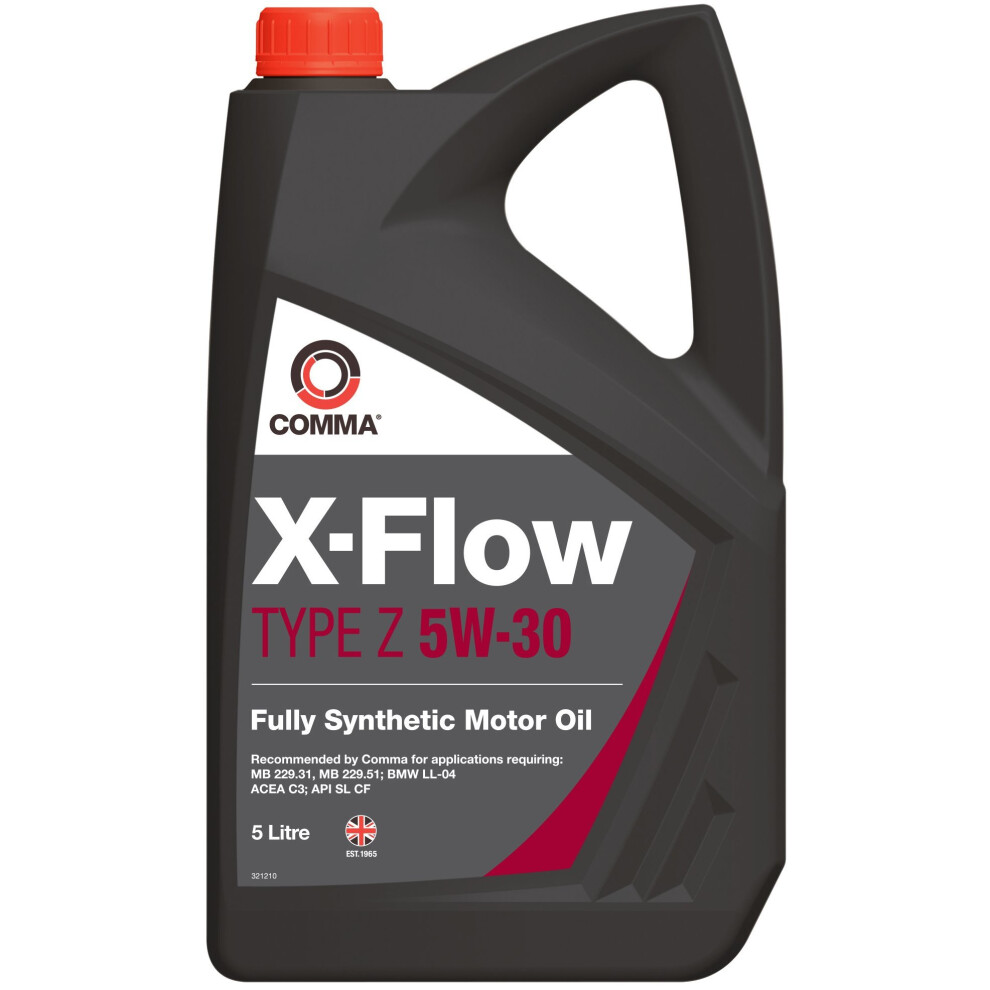 Comma XFZ5L X-Flow Type Z 5W30 Oil, 5 Liter