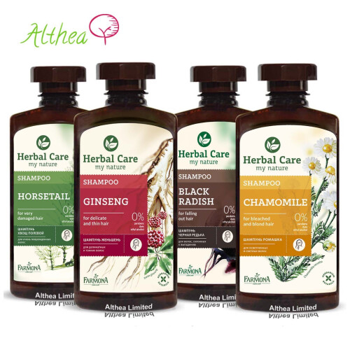 Shampoo ginseng di cure a base di erbe per capelli sottili e delicati 1