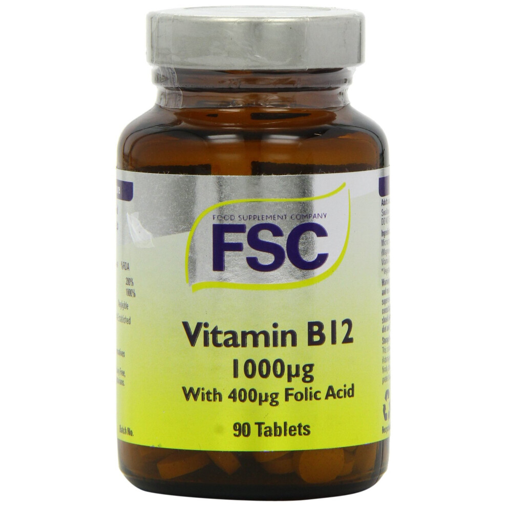 Fsc Red 1000Ug Vitamin B12 - Pack Of 90 Tablets