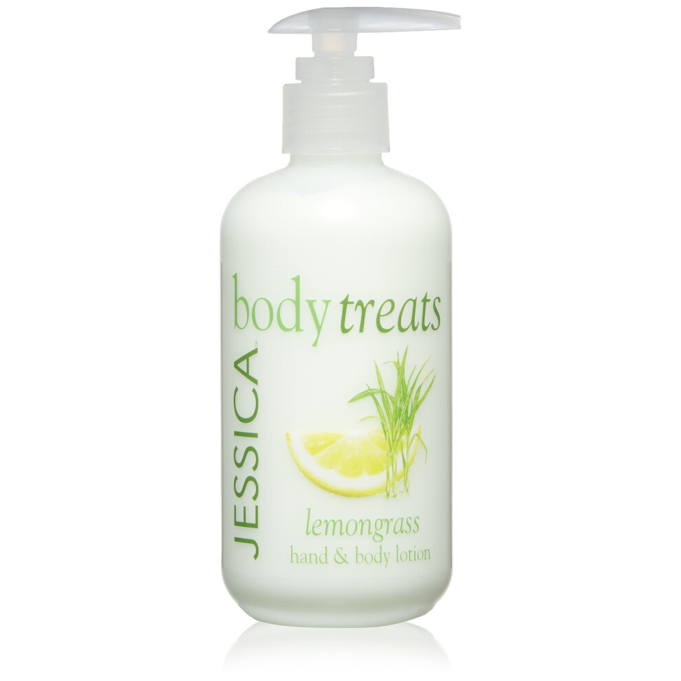 JESSICA Body Treats Hand and Body Lotion, Lemongrass 245 ml