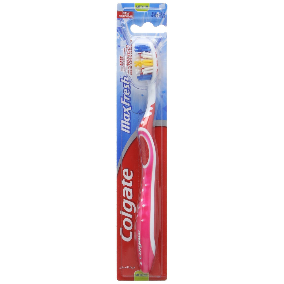 Colgate Max Fresh Medium Toothbrush (Assorted colors)