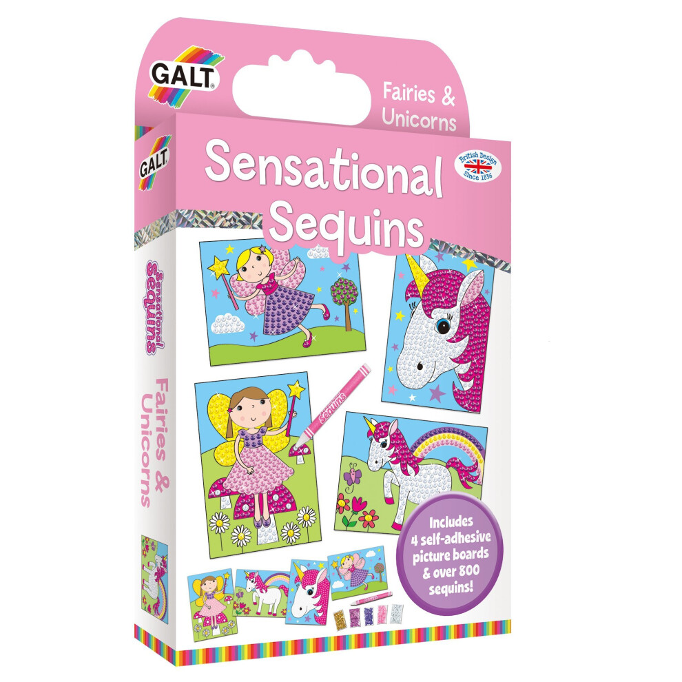 Galt Toys Sensational Sequins Fairies and Unicorns