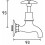 Bristan Bristan VAX BIB C 5412 Cross Top Bib Taps - Chrome Plated 2