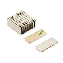 Magnet Expert® Adhesive 25 x 10 x 1.5mm thick N42 Neodymium Magnet - 2.2kg Pull ( North ) ( Pack of 10 )