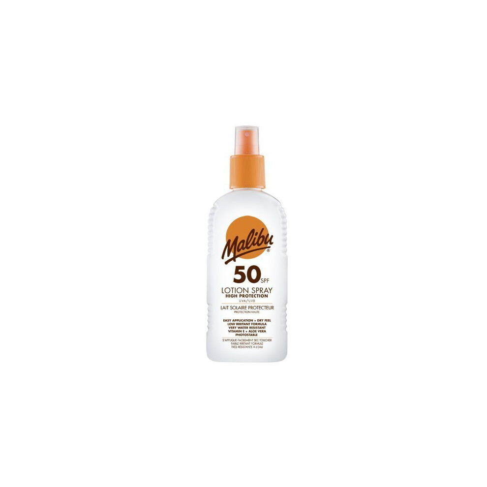 Malibu Protective Spray Lotion with SPF50 200 ml